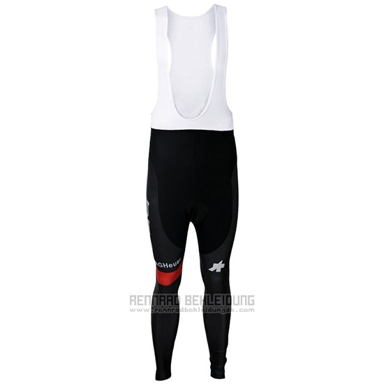 2017 Fahrradbekleidung BMC Rot und Grun Trikot Langarm und Tragerhose